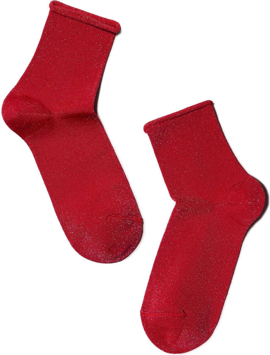 2-PAAR Glitter sokken gerold boordje, Geschenkset, Maat 36/37 | bol