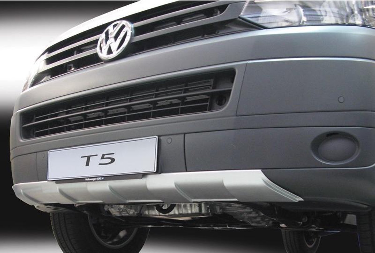 RGM Voorspoiler 'Skid-Plate' passend voor Volkswagen Transporter T5 Facelift 2010-2015 - Zilver (ABS)