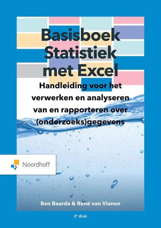 Boek cover Basisboek Statistiek met Excel van Ben Baarda (Paperback)
