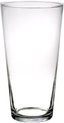foto van Conische vaas glas 30 cm - Glazen bloemenvaas taps - Decoratieve vazen