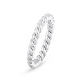 Twice As Nice Ring in edelstaal, gedraaid, 3 mm  50