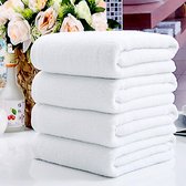 10 stuks Wit Handdoek 450 gr/m2 50/100 cm hotelkwaliteit. foto 2