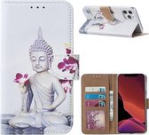 Xssive Hoesje voor Apple iPhone 11 Pro Max (6.5 inch) - Book Case - Boeddha