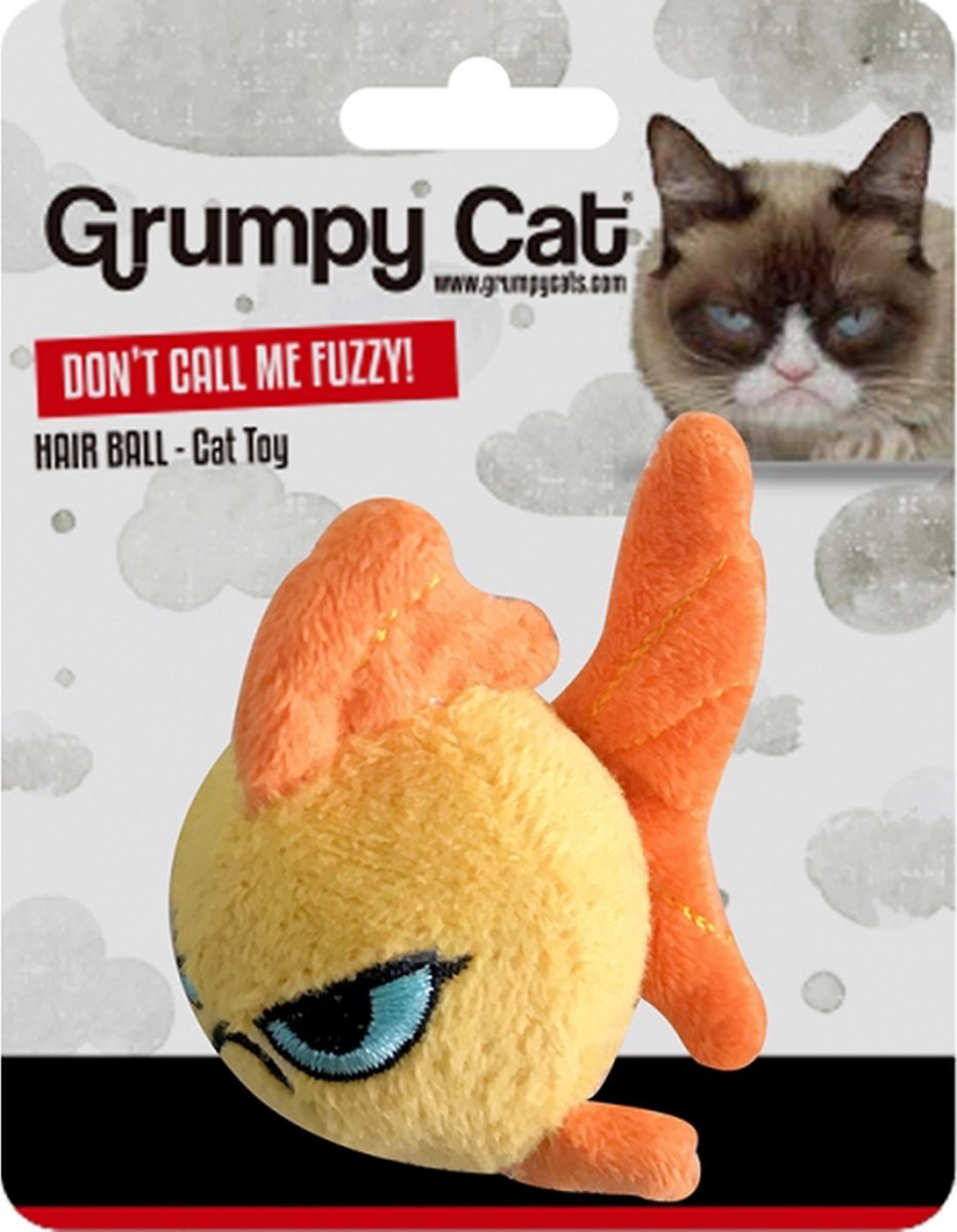Grumpy Cat Fish - Jouet avec herbe à chat et son de hochet pour chats - Jouet  pour... | bol.com