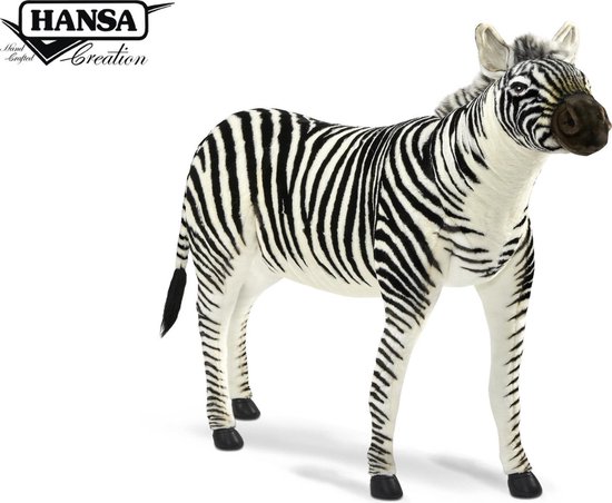 Hansa Grote Pluche Zebra