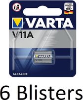 6 Stuks (6 Blisters a 1 st) Varta V11A Wegwerpbatterij Alkaline