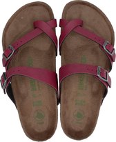 Birkenstock Mayari Slippers - Maat 37 - Vrouwen - rood/bruin