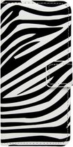 ADEL Kunstleren Book Case Hoesje Geschikt Voor Samsung Galaxy J5 (2017) - Zebra