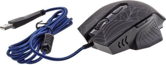 Battletron USB Optische GameGaming Muis | 6 Knoppen Instelbare DPI 2400 Battletron USB Optische GameGaming Muis | 6 Knoppen Instelbare DPI 2400