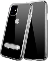 Kickstand hoesje voor Apple iPhone 11 Transparant Zilver