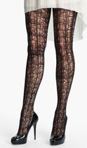 Pretty Polly Tights - Panty - Zwart Mesh & Opaque - One size - AQR5