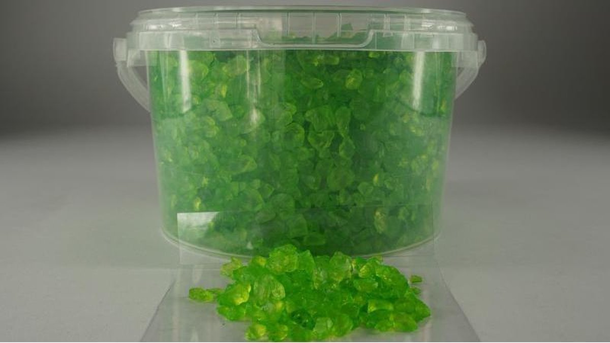 Teeninga Palmen Bloemisterij Vulmateriaal Emmer Glas Groen 4-10mm 2 5ltr