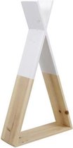 Zomer - Houten Decoratieve Tipi Tent Wit 40x11x72cm