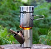 By Arnaud - Kombuis - Rocket stove & Kookset - hout vuur - kampeer kookset - bushcraft stove