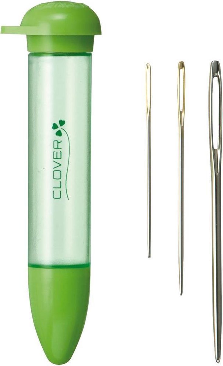 Wolnaalden/Stopnaalden met gebogen en afgeronde punt – - Green & Purple