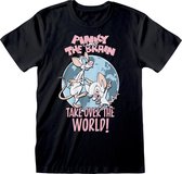 Pinky & the Brain Take Over The World Heren T-shirt S
