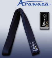 Karateband zijde Arawaza | zwart - Product Kleur: Zwart / Product Maat: 260