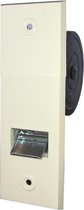 Bandopwinder inbouw, 5,35 mtr, dekplaat 134x54 mm, kleur wit