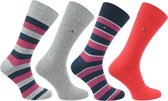 Tommy Hilfiger Orginal Stripe Box 4-Pack Socks 482002001-085, Mannen, Multi, Sportsokken maat: 39-42 EU
