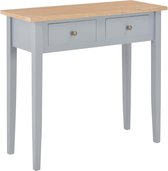 Decoratie tafel Hout grijs (Incl Dienblad) / woonkamer tafel/ slaapkamer tafel / salontafel / wandtafel