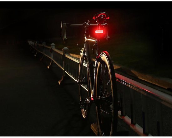 RJRQuality Fietslamp achterlicht mega sterk batterij led usb oplaadbaar 100 Lumen fiets verlichting rood zware li-ion accu fietslampen Fietsverlichting achter - RHRQuality