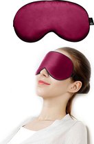 SIMIA™ Premium Zijden Slaapmasker - 100% Verduisterend Oogmasker - Verstelbaar - Blinddoek - Powernap - Slaap - Reis - Ontspanning - Zijdezacht - Anti-Rimpel - Fuchsia Paars