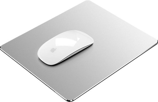 LURK® Slim ALU magic muismat  - Premium aluminium mouse pad – Voor alle computermuizen – Ultradun - Space gray/zilver - LURK®