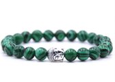 Mala Armband Van Natuursteen - Groene Stenen – Buddha / Boedha – 20 cm - Rhylane®