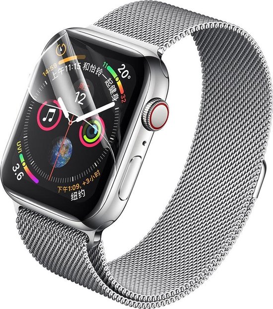2x Stuks 42 mm Apple Watch 1/2/3 Hydrogel Bescherm Folie Rand tot Rand Bescherming - Screenprotector Apple Watch 42mm