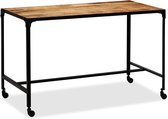 Eettafel Bruin Hout (Incl LW Klok) Rechthoekig - Dineertafel - Eet tafel - Eetkamertafel - Woonkamer tafel