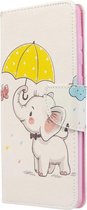 Olifant agenda wallet book case hoesje Samsung Galaxy A71