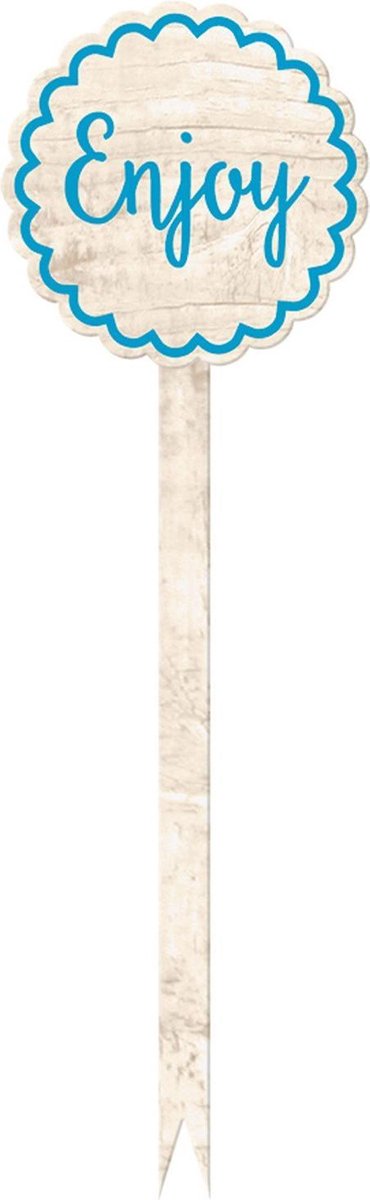 Amscan Cocktailprikkers Enjoy 20 Cm 12 Stuks Blauw