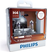 Philips X-tremeVision koplamp auto H4 12V/60/55KW Xv 2stuks