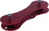 Sleutelhouder - Sleutel organizer - Sleutelopberger - Met clip - Aluminium - Rood