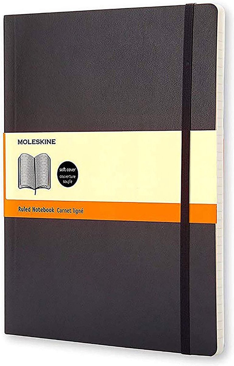 Moleskine Classic Notitieboek Soft Cover XL Zwart Lijnen