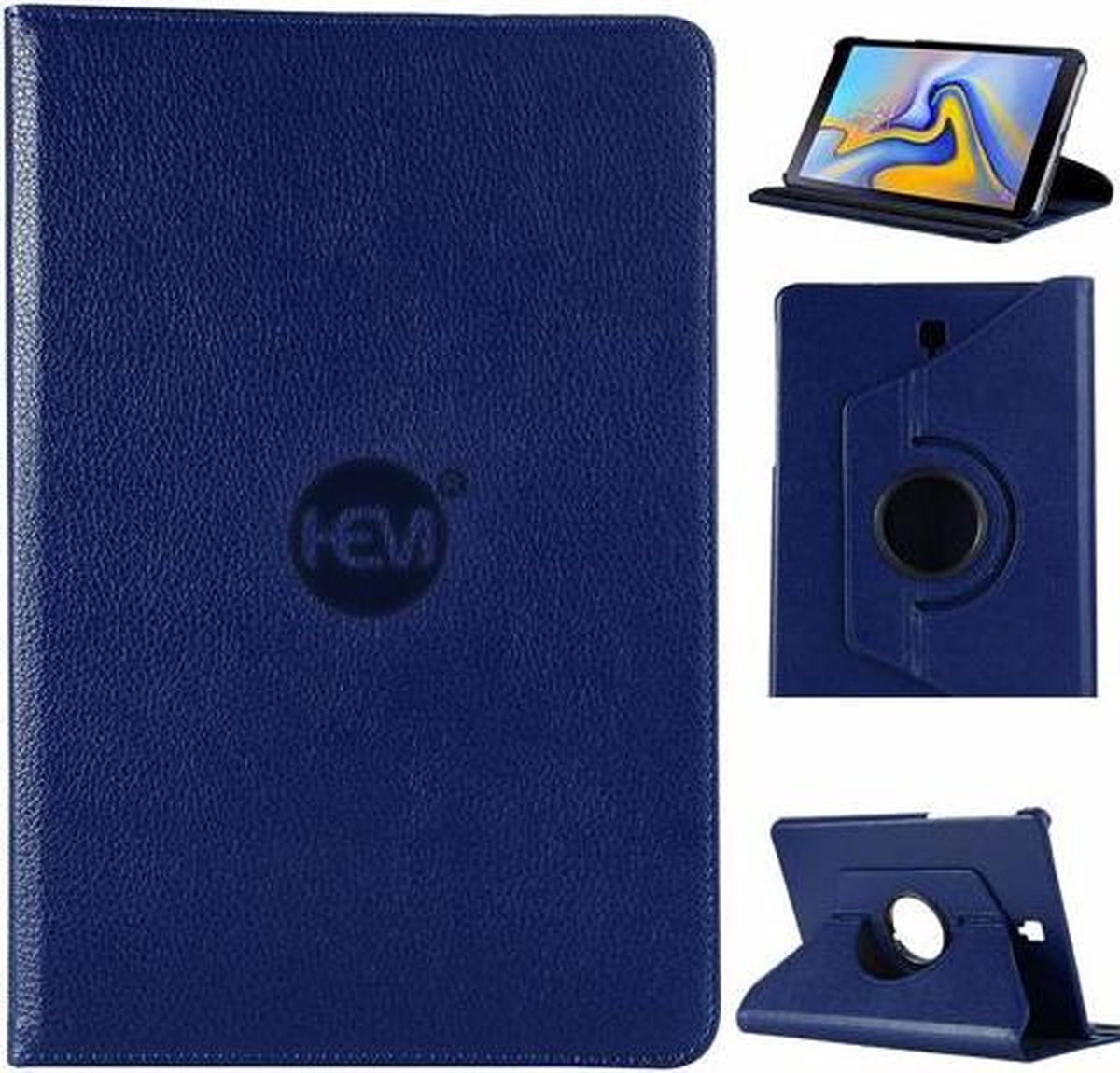 HEM Tablethoes geschikt voor Samsung Galaxy Tab S6 - 10.5 inch - Donkerblauw - tablet hoes met extra stabiliteit en kleurvastheid