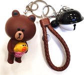 Cute sleutelhanger met kleine bel - Brown - NR.3