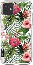 Casetastic Apple iPhone 11 Hoesje - Softcover Hoesje met Design - Tropical Flowers Print