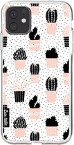 Casetastic Apple iPhone 11 Hoesje - Softcover Hoesje met Design - Cactus Print Print