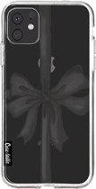 Casetastic Apple iPhone 11 Hoesje - Softcover Hoesje met Design - Black Ribbon Print