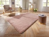 Hoogpolig vloerkleed Talence Elle Decoration - roze 80x150 cm