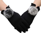 Dames Touchscreen handschoenen Zwart Maat S/M
