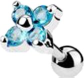 Helix piercing bloem aquakleur