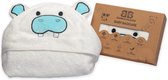 Bamboe Badcape - Hippo | Baby Kinderen | 100% Bamboestof | Kraamcadeau