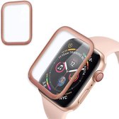 DrPhone Apple Watch (42mm) Full-covered Glas - Volledige bescherming - 0.2mm - Full-covered - Rosegoud - Roze