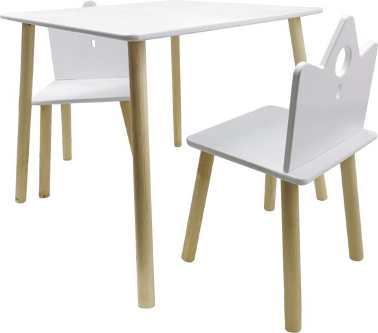 kindertafeltje met 2 stoeltjes tekentafel knutseltafel bouwtafel kinderen  set | bol.com