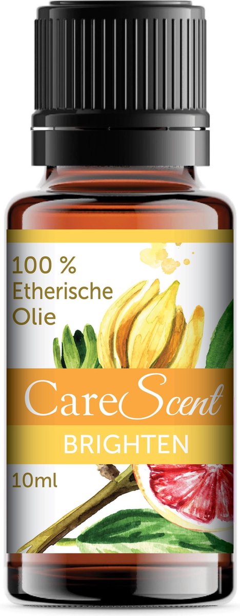 Goedkoopste CareScent Brighten Etherische Olie - Bergamot - Ylang Ylang - Grapefruit - Essentiële Olie - Geur voor Diffusers - 10ml