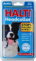Halti - hoofdriem - hondenriem - stopt trekken - blauw