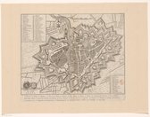 Poster Historische Oude Kaart Breda - Stadsplattegrond - 1747 - Large 50x70 - Plattegrond