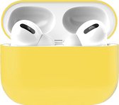 Siliconen Case Apple AirPods Pro geel - AirPods hoesje geel